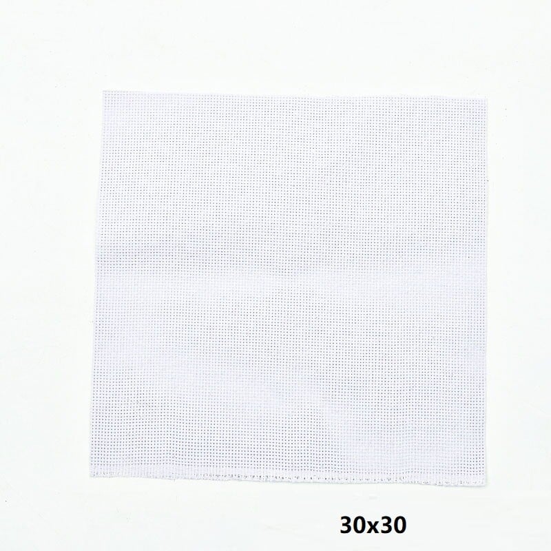 20x20 30x30 30x45 50x50 látka 11ct 14ct krížiková látka plátno malá mriežka biela DIY remeselné potreby vyšívanie