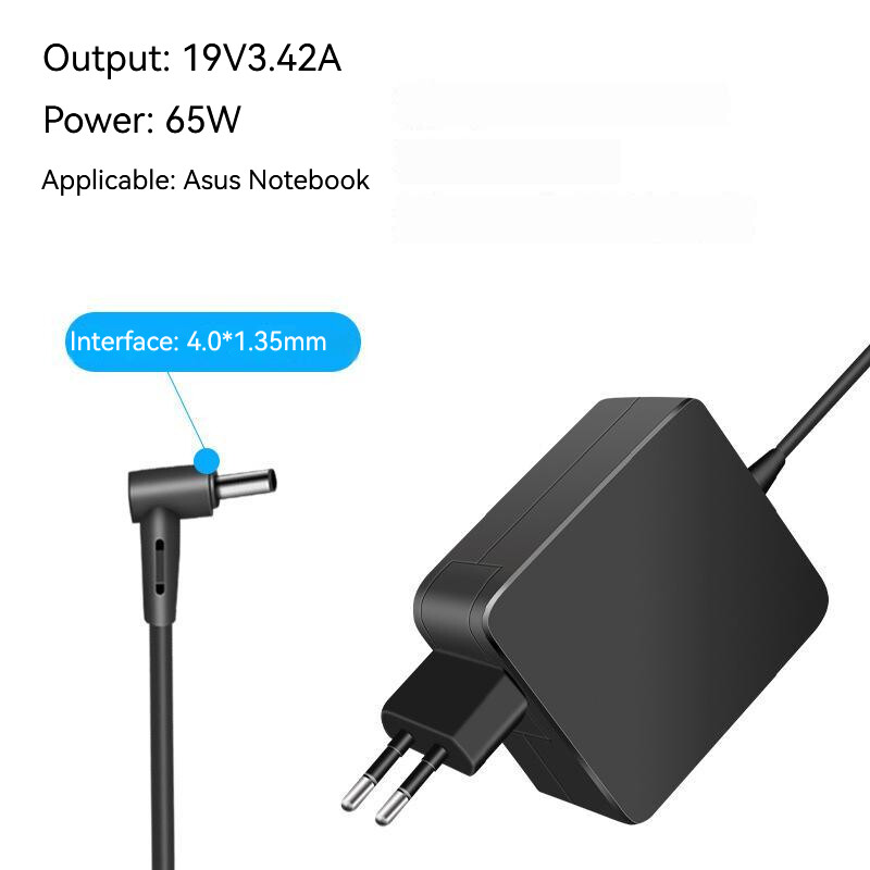 Nabíjačka pre notebook 19V 3,42A 65W 4,0*1,35MM pre Asus A540S X540SC K556U F556UB A541SA U38DT UX301 F540S R540SC X556UQ