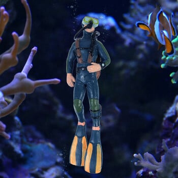 Diver Model Frogman Decor Προμήθεια δεξαμενής ψαριών Scuba Toy Puppet Lifelike Statue Abs Miniature Toys Aquarium