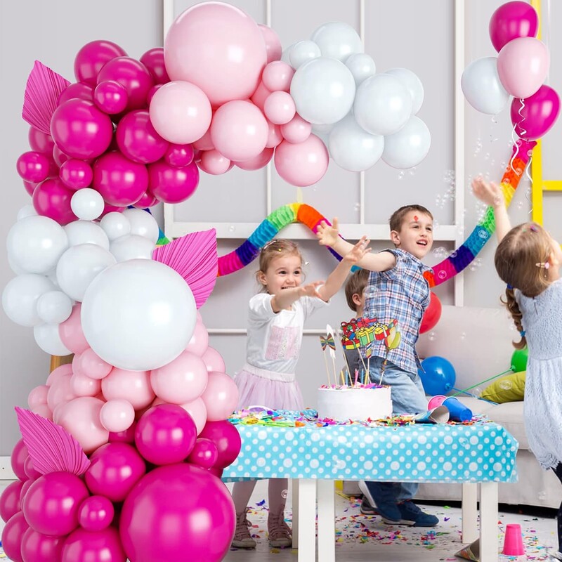 50 KOM Ružičasto bijeli Majčin dan, Očev dan, sezona diplomiranja Valentinovo Baby Shower Baloni za otkrivanje spola potrepštine za zabavu