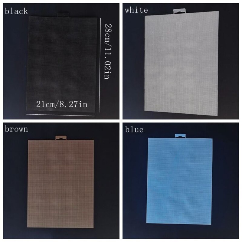 14CT krížiková vyšívacia plátno s mriežkou 28x21cm ručne vyšívaná látka plátno s mriežkou štvorcová praktická plastová plátno na domácnosť