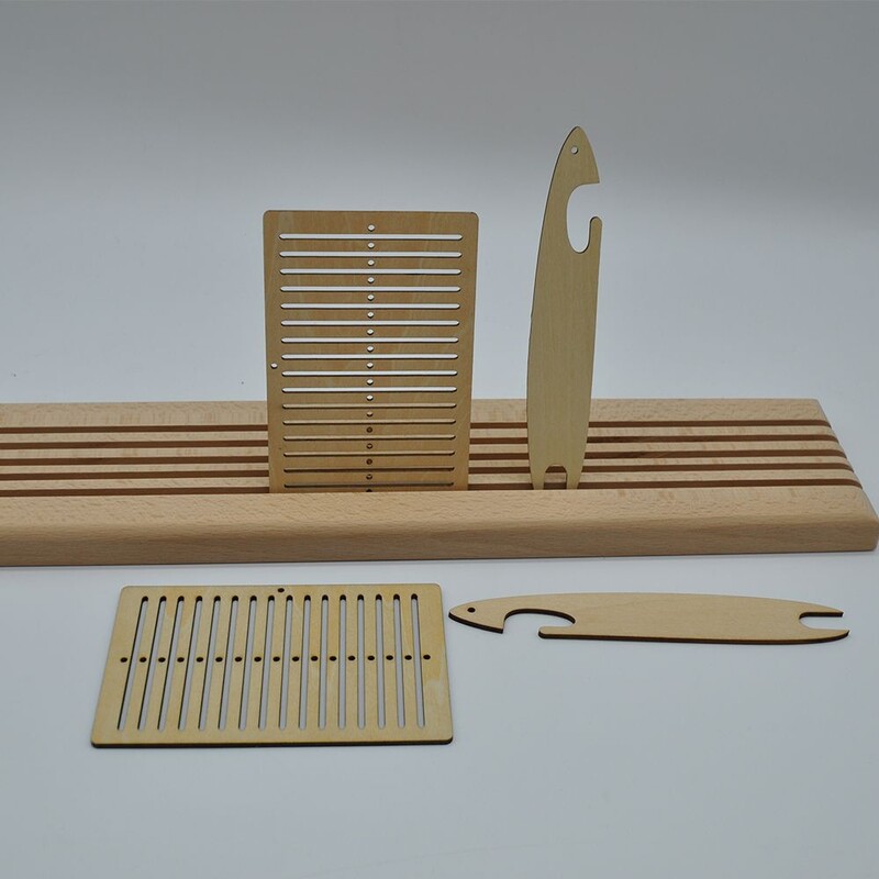 DIY Mini gobelínový stôl Drevený tkáčsky stav Elastické pásky na tkanie Šnurovací stroj Pletený hrebeň Detské hračky Remeselný materiál Sada