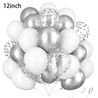 40 komada mat metalnih balona ružičasto zlatno plava 12 inčna konfeti balon rola vrpca rođendanska zabava vjenčanje baloni ukrasi Globos