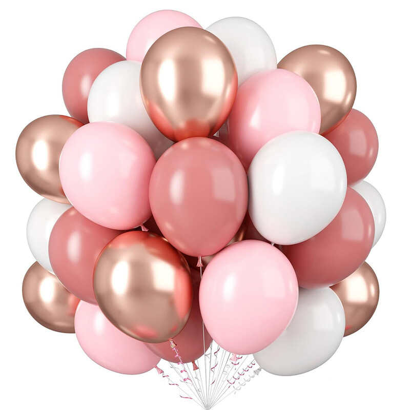 40 komada mat metalnih balona ružičasto zlatno plava 12 inčna konfeti balon rola vrpca rođendanska zabava vjenčanje baloni ukrasi Globos