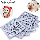 7pcs/Set Kreativni kalup od filca od igle Praktične rukotvorine Izdržljiva DIY šablona za izradu vunenog filca Alati za šivanje