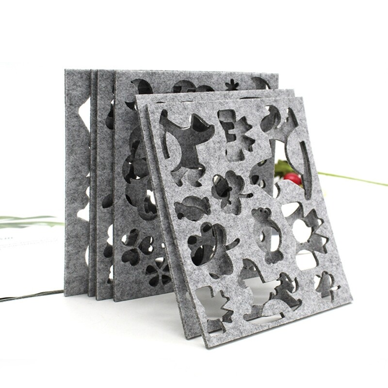 7pcs/Set Kreativni kalup od filca od igle Praktične rukotvorine Izdržljiva DIY šablona za izradu vunenog filca Alati za šivanje