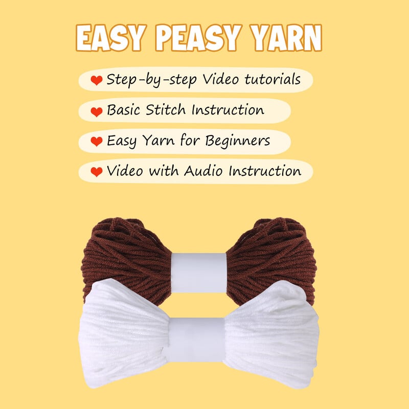 Trusă pentru început de croșetat Decor Lucrări de ac DIY Kit de păpuși de croșetat Kit de croșetat pentru păpuși pentru începători pentru copii Cadou de aniversare Adolescenți