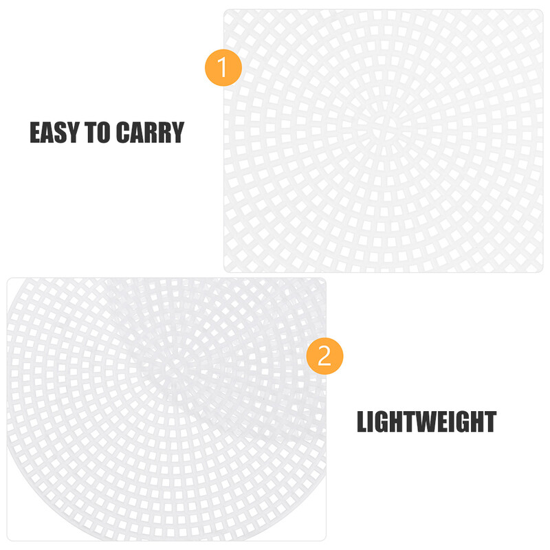 20 vnt. kryžminio dygsnio tinklelio lenta plastikinė drobė tinklelio formos apskritimai apvalios plokštės rankdarbių ekrano rinkinys „pasidaryk pats“ reikmenys siūlų siuvinėjimas