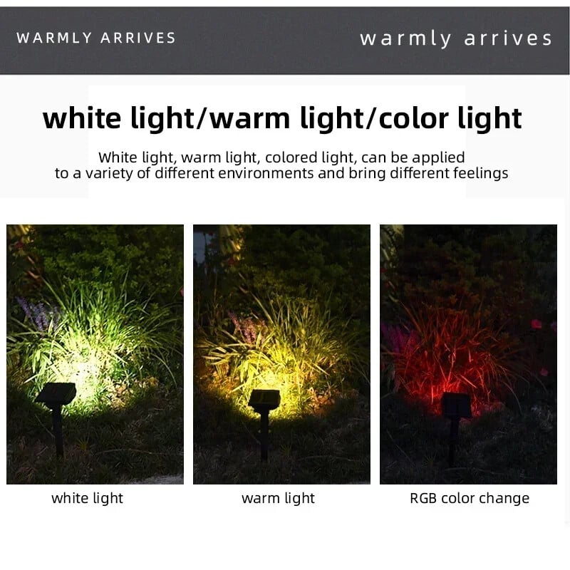 1/2/3 ks solárne napájané 7LED lampy nastaviteľné solárne bodové svetlo zapustené do zeme IP65 vodotesné krajinné nástenné svetlá vonkajšie osvetlenie