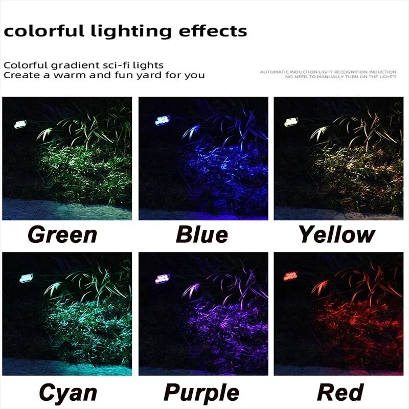 1/2/3 ks solárne napájané 7LED lampy nastaviteľné solárne bodové svetlo zapustené do zeme IP65 vodotesné krajinné nástenné svetlá vonkajšie osvetlenie