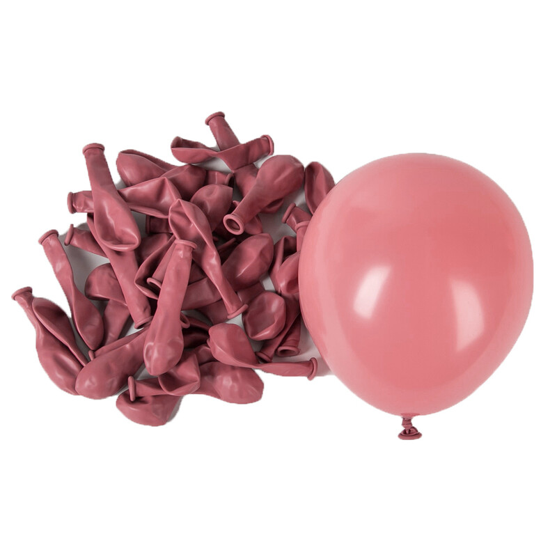 40 ks balónov Dusty Pink Boho Skin Beige Retro Bean Dusty Pink Rose Gold Latexový balón pre narodeninovú výzdobu dievčat