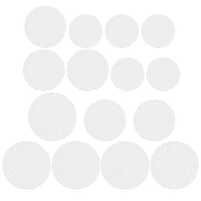 Apvalūs plastikiniai drobės lakštai adatos drobė balta tinklelio lakštas apskritas adatos siuvinėjimas drobė „pasidaryk pats“ kryžminio dygsnio kilimėlis