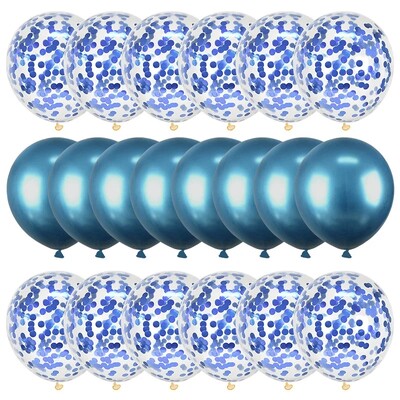 20 db Rózsa arany léggömb szett Konfetti fém lufi születésnapi parti esküvői dekoráció évfordulós Globals babazuhany léggömb