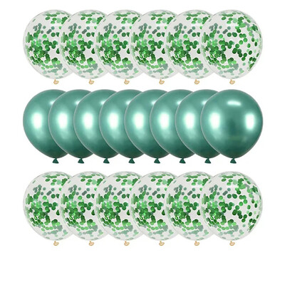 20 db Rózsa arany léggömb szett Konfetti fém lufi születésnapi parti esküvői dekoráció évfordulós Globals babazuhany léggömb