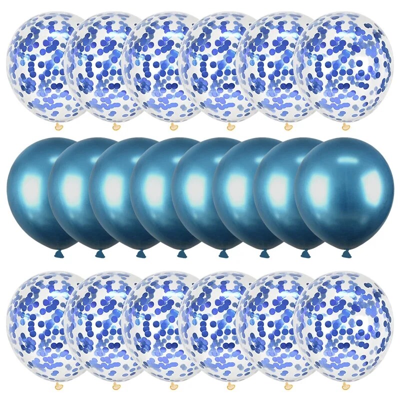 20 db Rózsa arany léggömb szett Konfetti fém lufi születésnapi parti esküvői dekoráció évfordulós Globals babazuhany léggömb