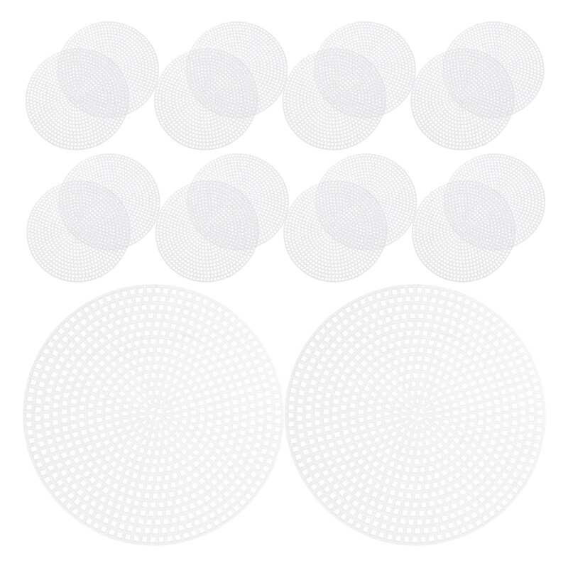 Apvalios tuščios drobės kryžminio dygsnio tinklelio lentos plastikinis maišelis siuvinėjimo ratas