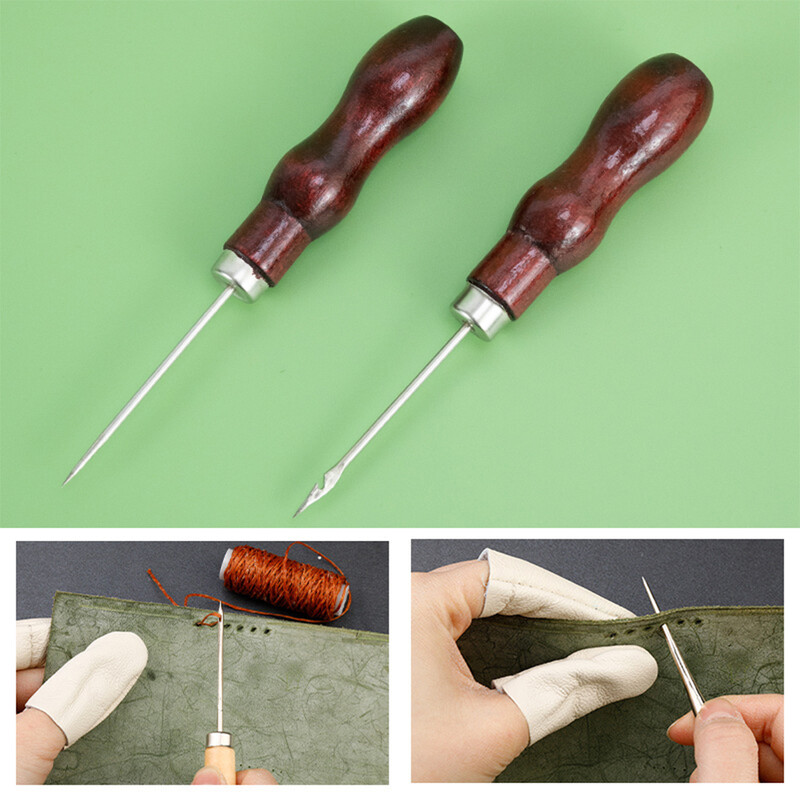 Pilnas odinių gaminių rinkinys, patvarios didelės akies adatos, vaškuotų siūlų yla ir apmušalų įrankiai, skirti sofos taisymui ir odos apdirbimui „pasidaryk pats“