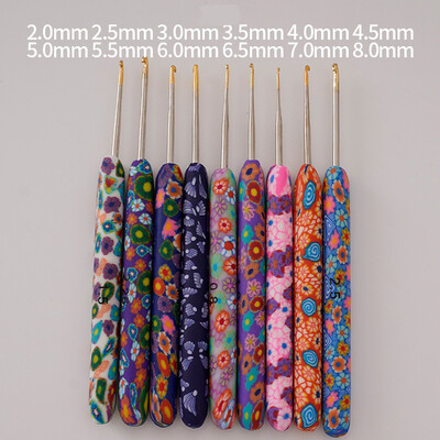 25 de stiluri de croșetat cu mai multe tipuri de mâner ergonomic moale pentru începători Croșetă din aluminiu set de instrumente de tricotat din oțel inoxidabil