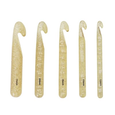 25 de stiluri de croșetat cu mai multe tipuri de mâner ergonomic moale pentru începători Croșetă din aluminiu set de instrumente de tricotat din oțel inoxidabil