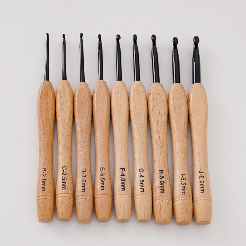 25 de stiluri de croșetat cu mai multe tipuri de mâner ergonomic moale pentru începători Croșetă din aluminiu set de instrumente de tricotat din oțel inoxidabil