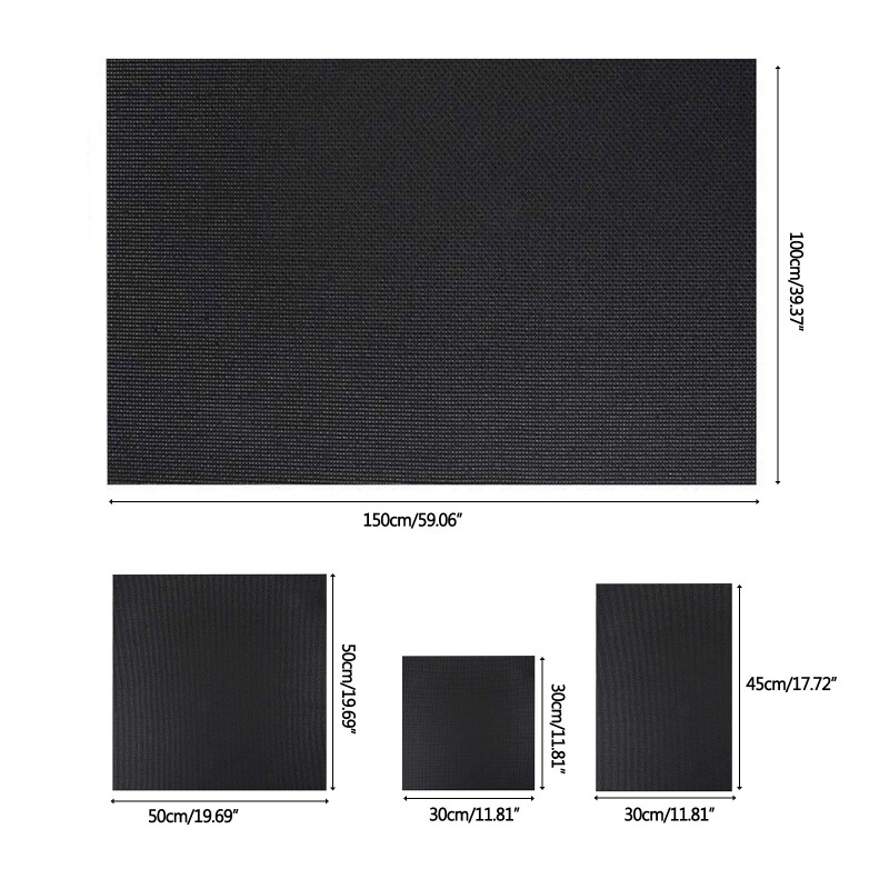 C63B Rezervă pânză Aida 14 conturi pentru truse de broderie țesături cu punct de cruce țesătură pânză alb/negru pentru bricolaj lucrat manual L