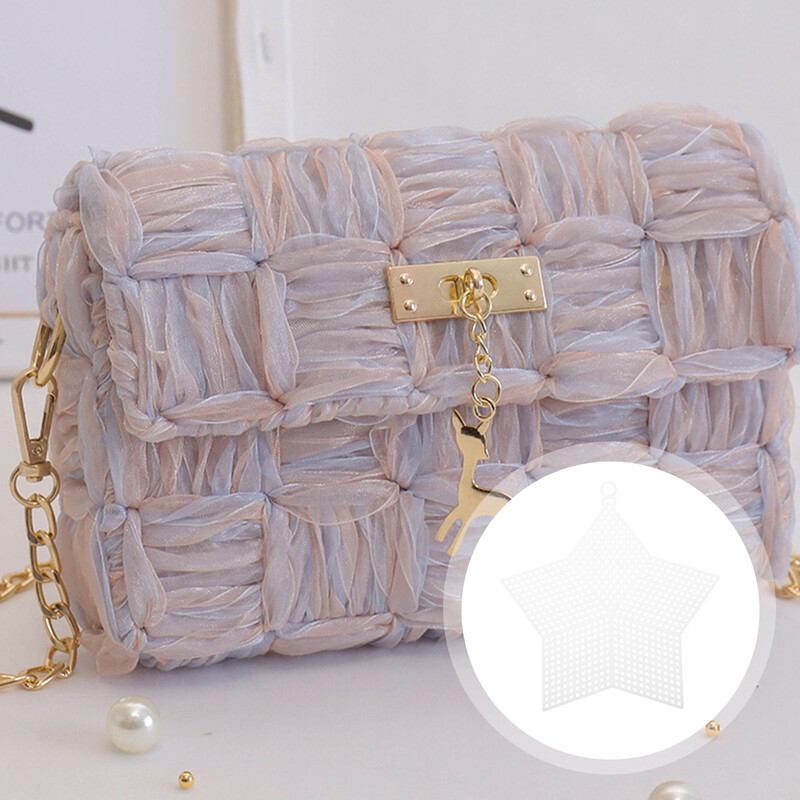 10 kom Mrežasto platno za plastičnu vrećicu Prozirna mreža Bijeli til Tie Dye Komplet DIY dodaci Komplet za vezenje križićem Putovanje