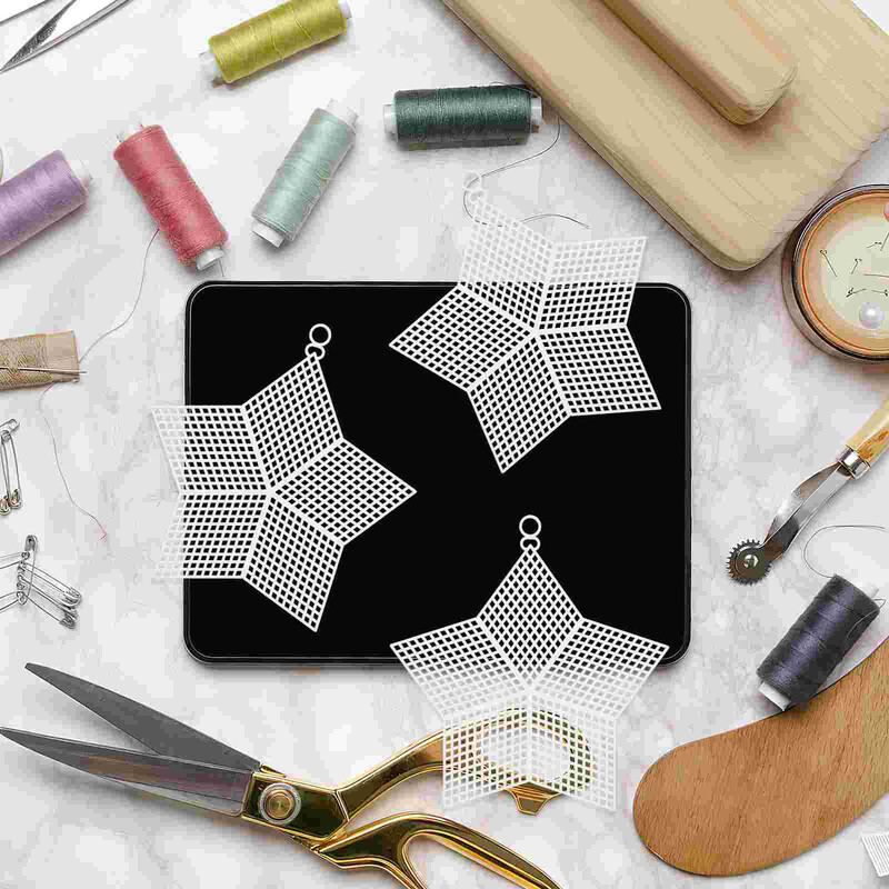 10 kom Mrežasto platno za plastičnu vrećicu Prozirna mreža Bijeli til Tie Dye Komplet DIY dodaci Komplet za vezenje križićem Putovanje