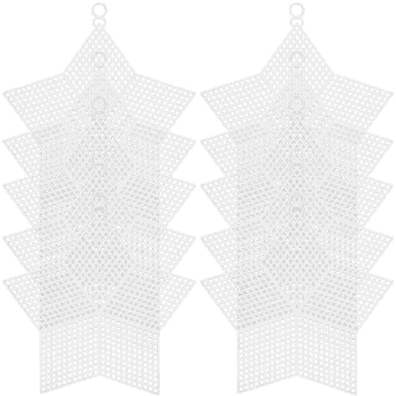 10 kom Mrežasto platno za plastičnu vrećicu Prozirna mreža Bijeli til Tie Dye Komplet DIY dodaci Komplet za vezenje križićem Putovanje