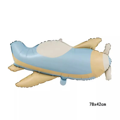 Animacinis filmas matinis lokys vaivorykštė lėktuvas automobilio folija balionai su gimtadieniu vakarėlio dekoracijos vaikams mergaitės berniukas kūdikis dušo žaislai