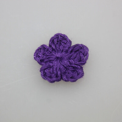 10kom šareni mali cvijet 19 boja 1 cm ručna kuka Vuneni cvijet ručno izrađeni DIY dodaci Odjeća Fini ručno izrađeni ukrasi