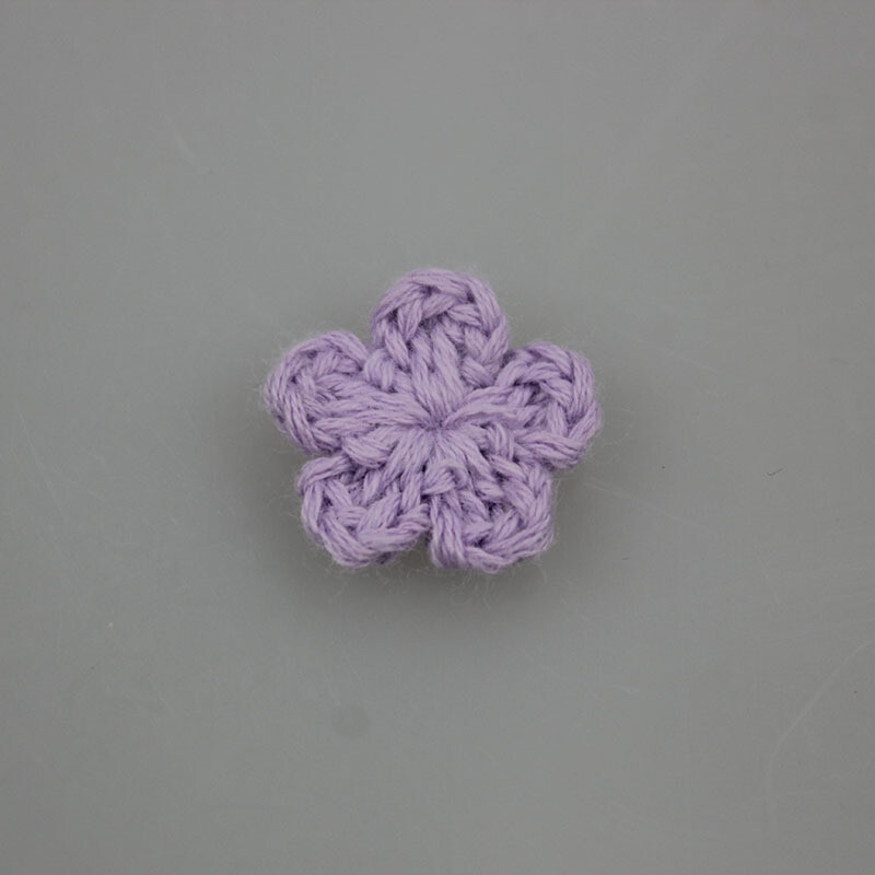 10kom šareni mali cvijet 19 boja 1 cm ručna kuka Vuneni cvijet ručno izrađeni DIY dodaci Odjeća Fini ručno izrađeni ukrasi