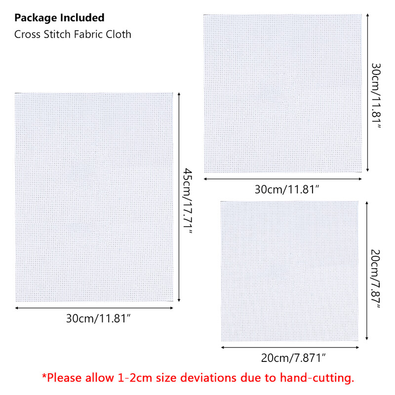 Aida 11 Count White Siuvinėjimas kryželiu Siuvinėjimas kryželiu Audinys Medvilnė Siuvinėjimas Siuvinėjimas Audinys „Pasidaryk pats“ amatų reikmenys
