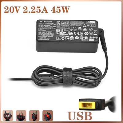 Klēpjdatora maiņstrāvas adaptera lādētājs 20V 2,25A 45W priekš Lenovo Thinkpad ADLX45NLC3 ADLX45NDC3A ADLX45NCC3A 0C19880 59370508 ADLX45NLC3A