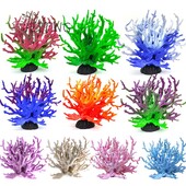 Povandeniniai dirbtiniai koralų vandens augalai Kraštovaizdis žuvų bako modeliavimas netikrų koralų akvariumo dekoravimas Šeimos mikro papuošalai