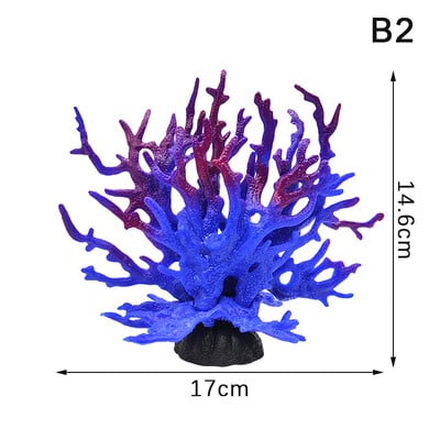 Povandeniniai dirbtiniai koralų vandens augalai Kraštovaizdis žuvų bako modeliavimas netikrų koralų akvariumo dekoravimas Šeimos mikro papuošalai