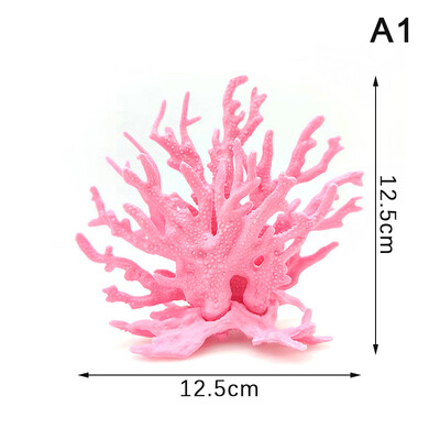 Povandeniniai dirbtiniai koralų vandens augalai Kraštovaizdis žuvų bako modeliavimas netikrų koralų akvariumo dekoravimas Šeimos mikro papuošalai