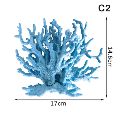 Povandeniniai dirbtiniai koralų vandens augalai Kraštovaizdis žuvų bako modeliavimas netikrų koralų akvariumo dekoravimas Šeimos mikro papuošalai
