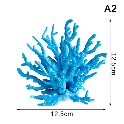 Povandeniniai dirbtiniai koralų vandens augalai Kraštovaizdis žuvų bako modeliavimas netikrų koralų akvariumo dekoravimas Šeimos mikro papuošalai
