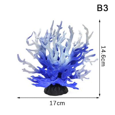 Povandeniniai dirbtiniai koralų vandens augalai Kraštovaizdis žuvų bako modeliavimas netikrų koralų akvariumo dekoravimas Šeimos mikro papuošalai
