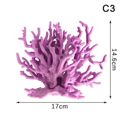 Povandeniniai dirbtiniai koralų vandens augalai Kraštovaizdis žuvų bako modeliavimas netikrų koralų akvariumo dekoravimas Šeimos mikro papuošalai