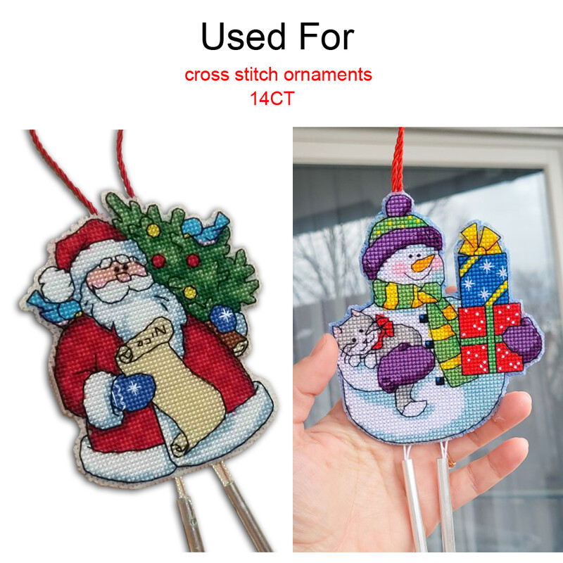 14CT skaidrus permatomas plastikinis drobės audinys kryžminio dygsnio papuošimui Kalėdų namų dekoravimui „pasidaryk pats“ Rankų darbo rankdarbiai