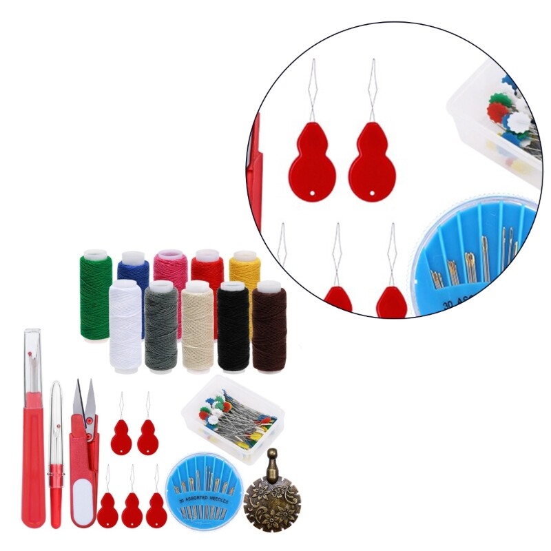 Odos siuvimo rinkiniai Mini kelionių siuvimo rinkiniai „pasidaryk pats“ siuvimo adatų siūlų reikmenys