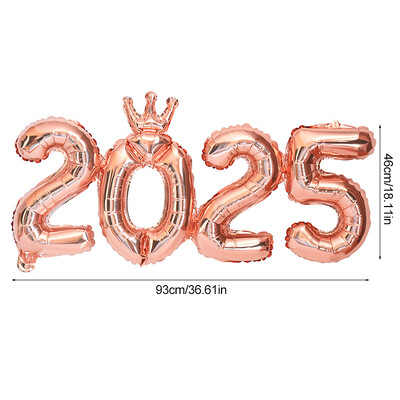 Fóliové balóny s číslom 2025, veselé Vianoce, darčeková krabička s motívom Santa Clausa, balón s losom, domáci vianočný, novoročný, párty, dekorácia, Navidad Noel