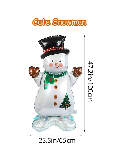 Baloni od folije za Božićni stalak, Dekoracija Djeda Mraza, Snjegovića, Potrepštine za božićnu noć, novogodišnju zabavu