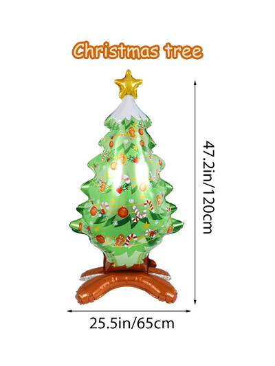 Baloni od folije za Božićni stalak, Dekoracija Djeda Mraza, Snjegovića, Potrepštine za božićnu noć, novogodišnju zabavu