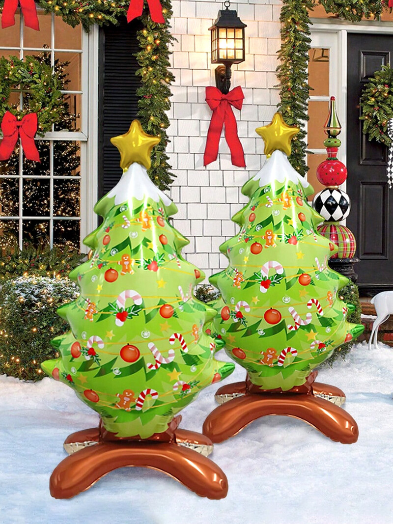 Baloni od folije za Božićni stalak, Dekoracija Djeda Mraza, Snjegovića, Potrepštine za božićnu noć, novogodišnju zabavu