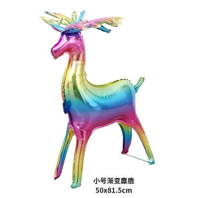 3D sob Djeda Mraza Zlatni balon Božićni balon sa losovim saonicama Sretan Božić Felize Navidad Joy 2025 Noel Balon za zabavu