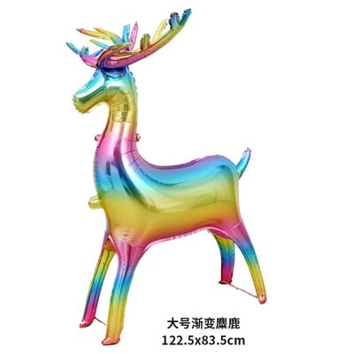 3D sob Djeda Mraza Zlatni balon Božićni balon sa losovim saonicama Sretan Božić Felize Navidad Joy 2025 Noel Balon za zabavu