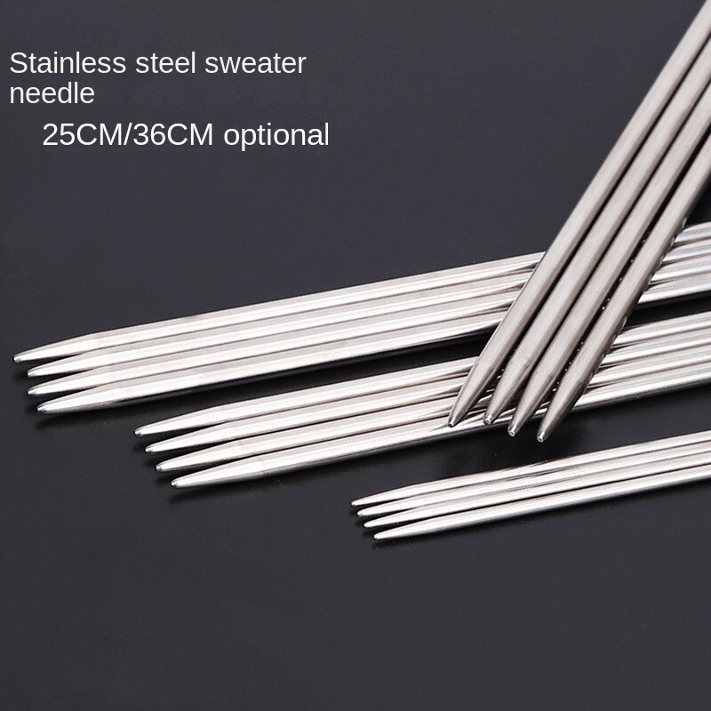 Komplet dvostrukih igala za pletenje od nehrđajućeg čelika Veličina 6 7 8 9 10 11 12 13 14 15 16