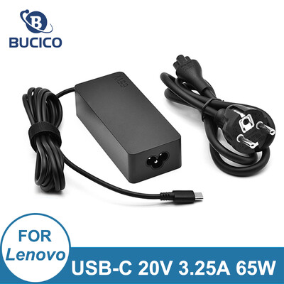 20V 3.25A 65W USB Type-C AC laptop tápadapter töltő Lenovo Thinkpad X1 carbon Yoga X270 X280 T580 P51 P52s E480 E470 S2-hez